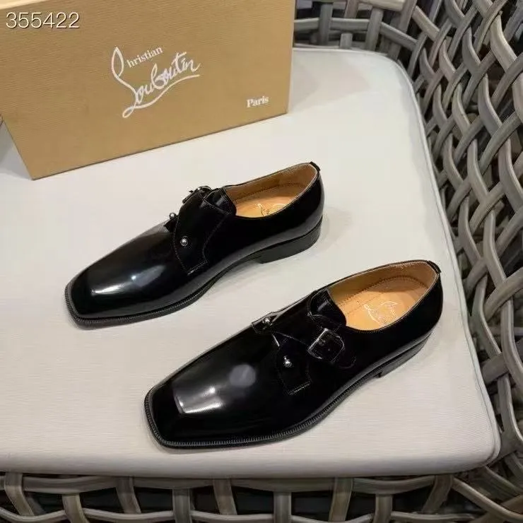 p920💰Men's shoes Christia*.Lobouti*🆑High-end men's business formal leather shoes | Classic red sole shoes | Original imported first-layer cowhide | Iconic rivet decoration | Water-dyed cowhide lining | Italian imported red cowhide outsole | High-end luxury | Perfect interpretation of fashion, sunshine, style, suitable for various occasions Size: 39-44 (customized at 38.45.46)